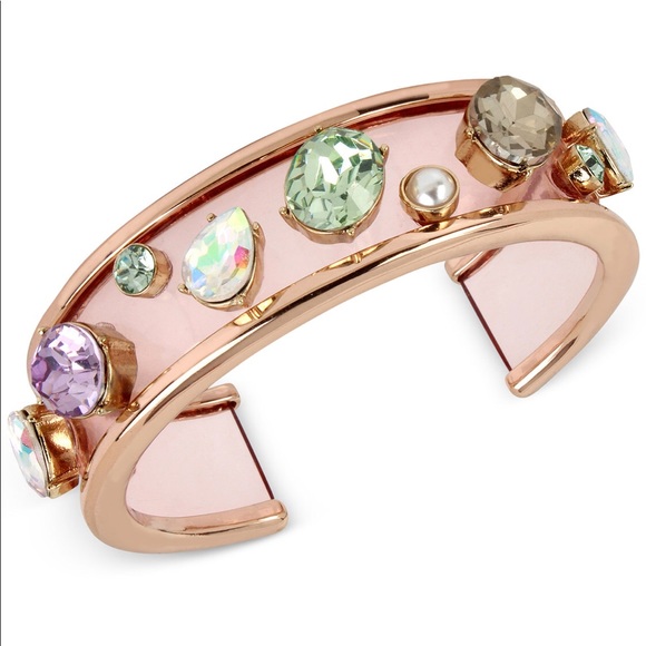 Betsey Johnson Jewelry - SALE‼️Betsey Johnson Pearl stone cuff bracelet